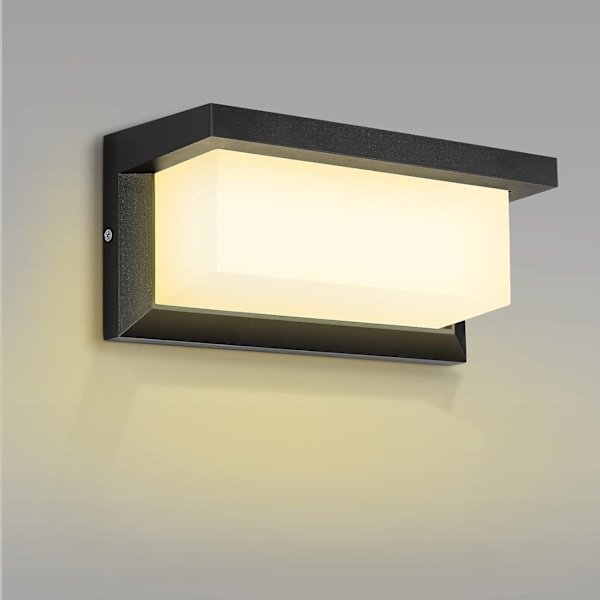 Utomhusvägglampa, 18W Modern Utomhusvägglampa, IP65 Vattentät LED Utomhuslampa, för Utomhusbelysning, Utomhus C