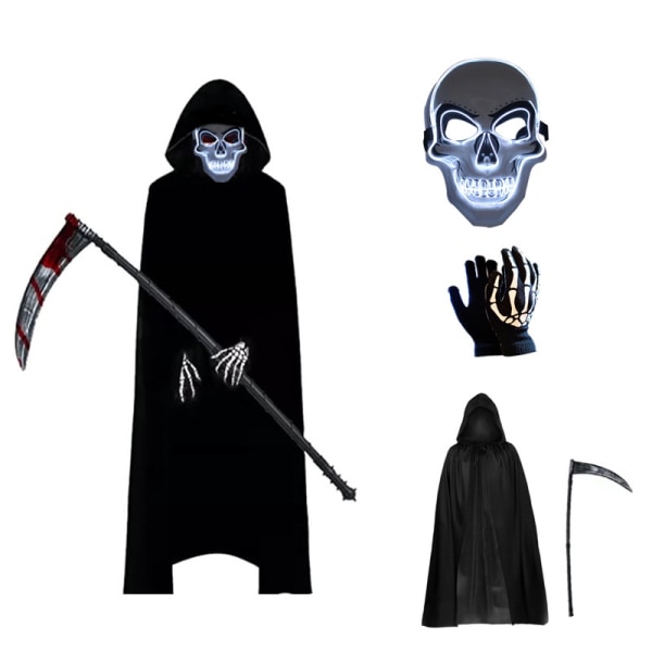 Halloween-asu, Grim Reaper Halloween -setti kuoleman viikatteella, S