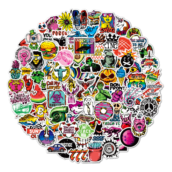 Sticker100 Mixed Stickers Vanntette Vinyl Estetiske Stickers for