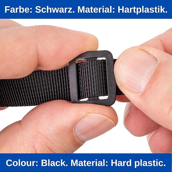 Ryggsäcksremspänne, 20 mm bältespännen, hård plastspänning