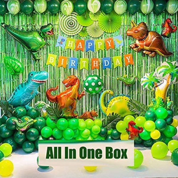 Dinosaur födelsedagsfest set, 89st set med dinosaurie-tema