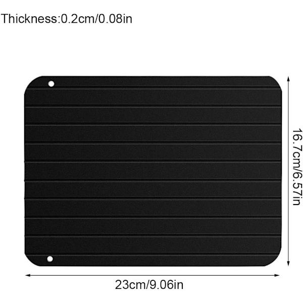 Nopea Pakasteiden Sulatuslevy (29,5x20,8x0,2CM), Uurreilla ja 4 Matolla - Ilman Sähköä, Mikroaaltouunia, Kuumaa Vettä