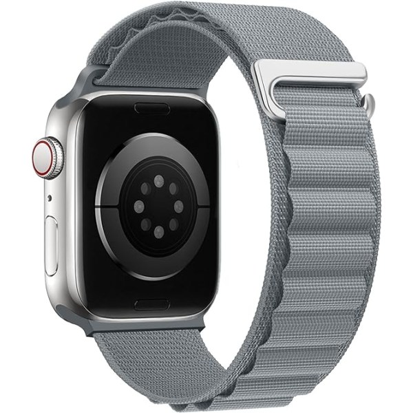 Grå Kompatibel med Apple Watch Armband 38mm 40mm Watch Nylon