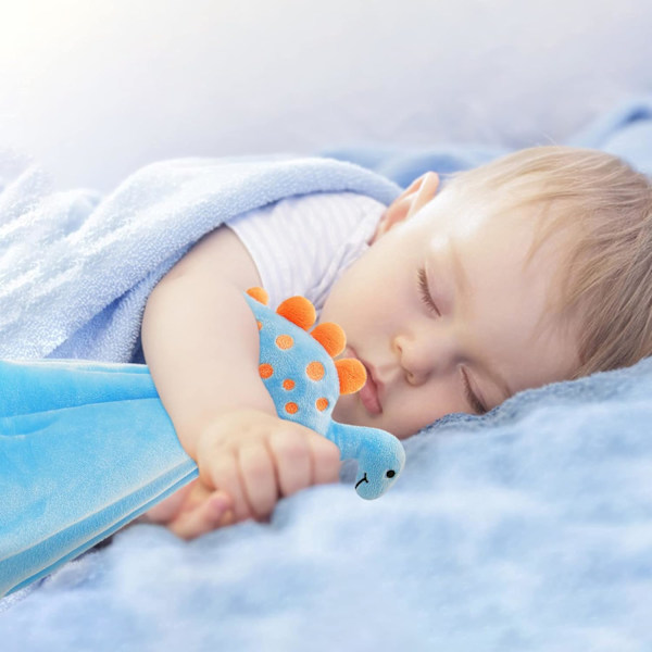 (Dinosaur) Baby Blød Sikkerhedstæppe Baby Snuggle Legetøj Plys Dyr Tæppe Baby