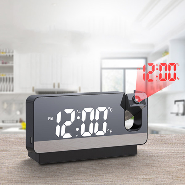 Ceiling Projection Alarm Clock Light Color 1 Piece Plug-in Model,