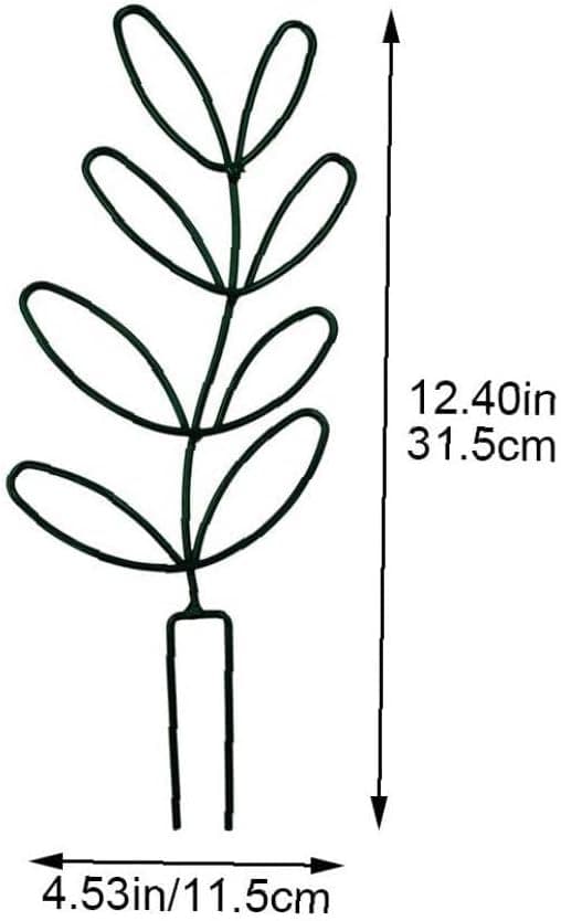 1 Pack Garden Trellis för klätterväxter, krukväxtstöd bladform D