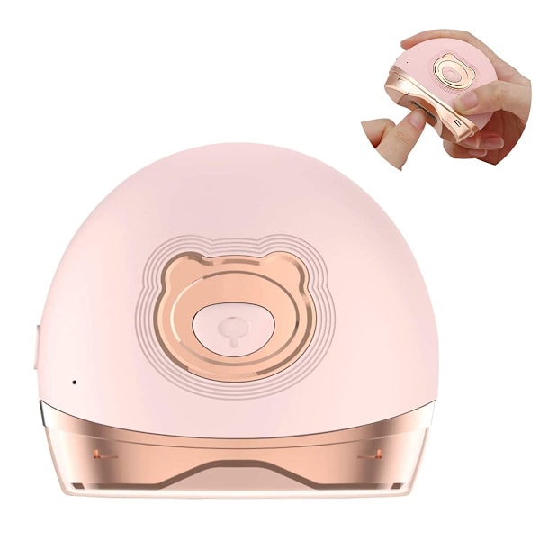 (Rosa)Elektrisk nagelklippare nageltrimmer elektriska nagelfilar, säkra