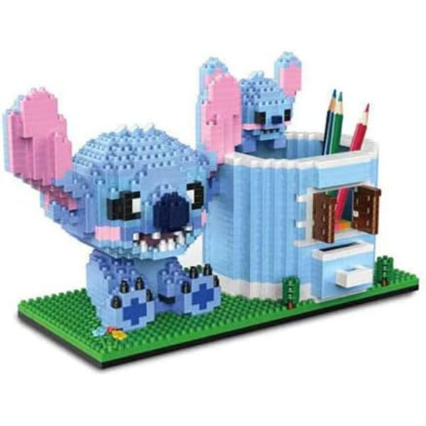 Anime Mini Byggeklodser, Penneholder Desktop Børn Søde Mikro Byggelegetøj
