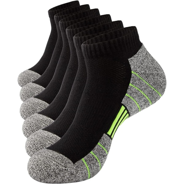 Black Running Socks Thick Cushion Cotton Socks Soft Anti-Sweat Sp