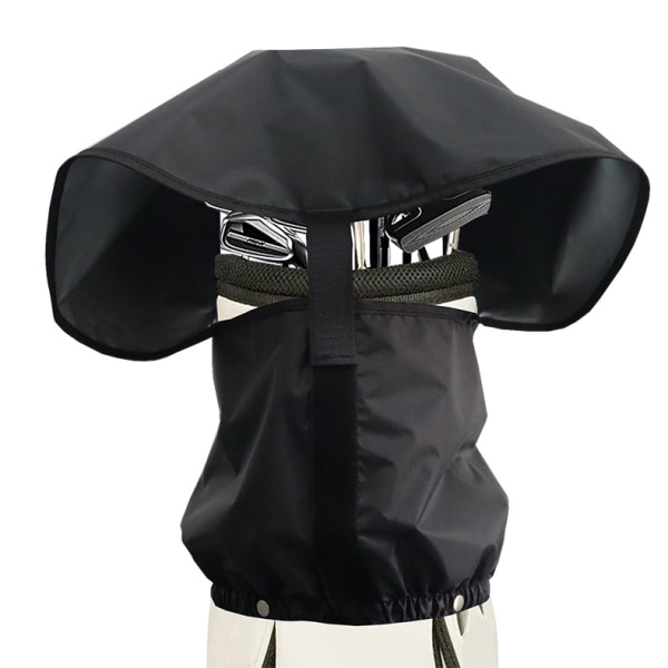 Golf Bag Rain Hood Cover Pack, Svart Regn Cape Paraply för Golfvagnsväskor,