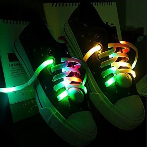 1 par nylon skosnören, LED skosnören Light Up skosnören för del
