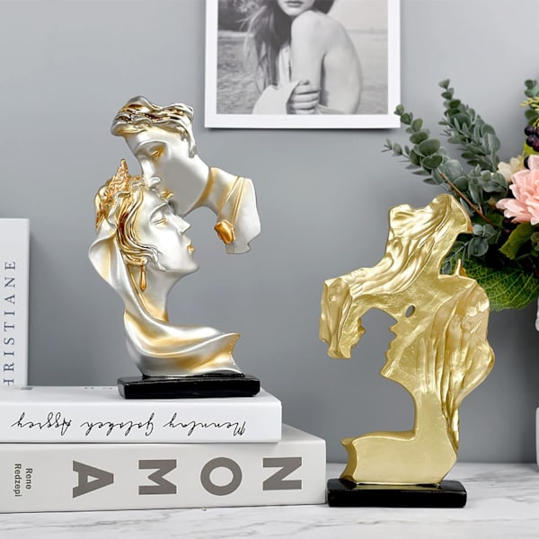 Tystnad är gyllene skulptur modern minimalistisk abstrakt hantverk,Bro C