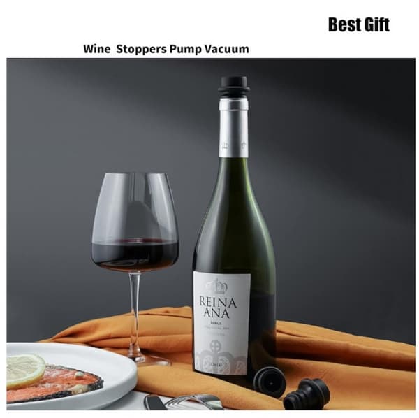 Vakuumpumpe til vin med 10 propper, vinpropper, vinpropper
