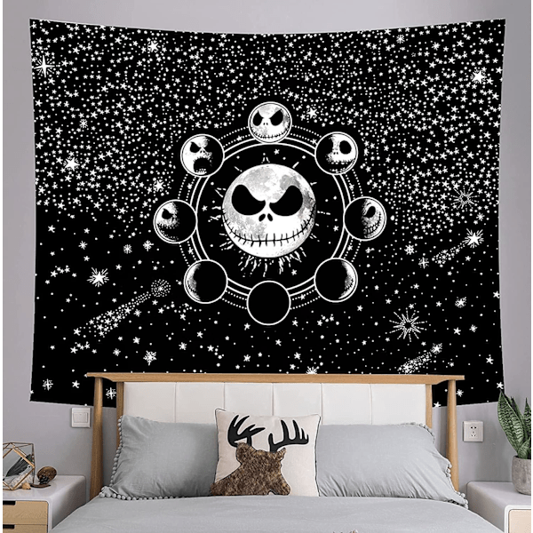 Nightmare Before Christmas Gobeläng (Storlek: 51,2\" x 59,1\"), Black Star Gobeläng, Polyester