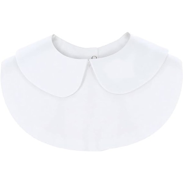 Hvid falsk skjortekrave Dameaftagelig krave til bluser Swe