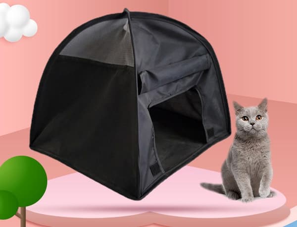 Pop-up PE kattetelt for kjæledyrkomfort
