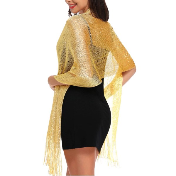 Dames Sjal Wrap Skjerf, Dame Skjerf Sjal Glitrende Skjerf B