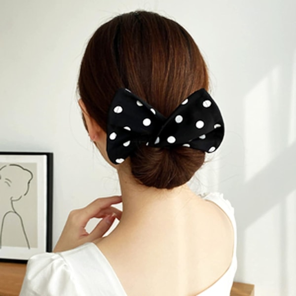 6 stk. Hårknuteverktøy, Hårknute Twist Bun Donut Magic Clip, Fleksible Gjenbrukbare Elastiske Bånd Hårstrikk