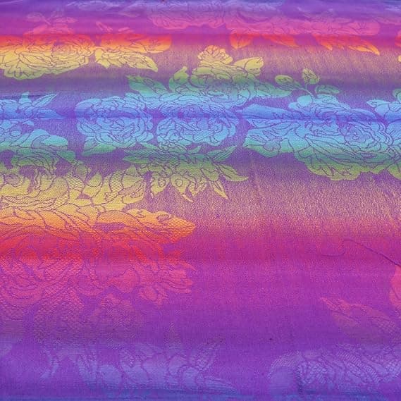 Fargerike blomster Jacquard bomullspashmina Dame Wrap Sjal dusker Skjerf
