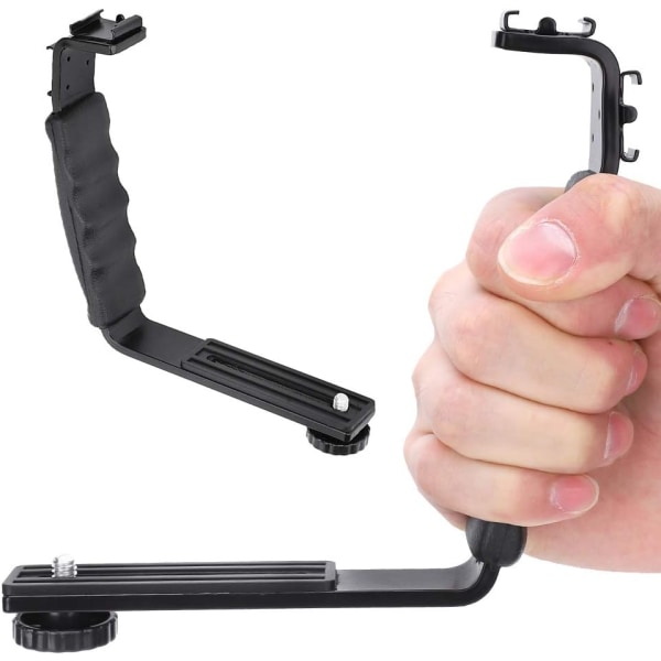 Kamer L-brakett, L-formet håndtak videostabilisator med kald sko