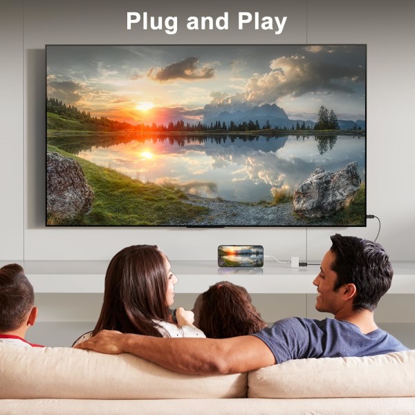 HDMI Lightning Adapter Digital AV-kablar, för TV Kompatibel med