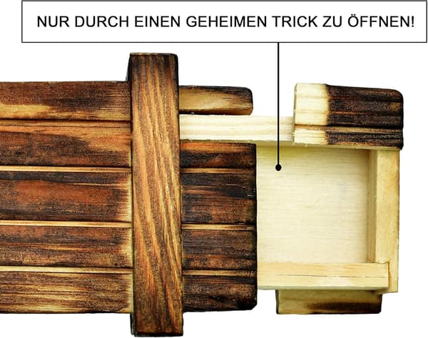 Förvara HD Magic Puzzle Box - Tricky Puzzle Box - Träbox - Pryl