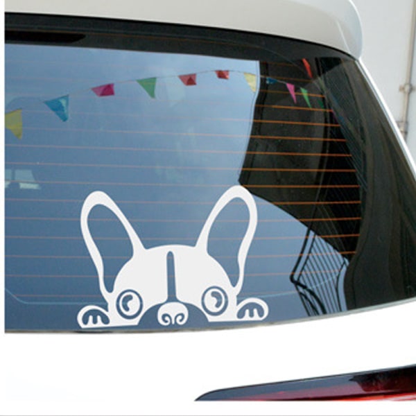 Bilsticker - Fransk Bulldog - Notebook-klistermærker - Hund, Hundesticker