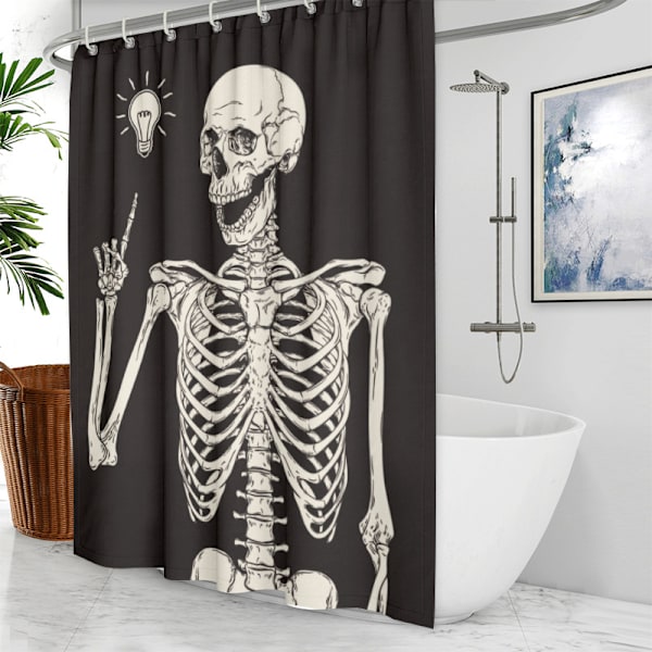 Rock and Roll Skull Skeleton Bone Love Music Bruseforhæng Polye