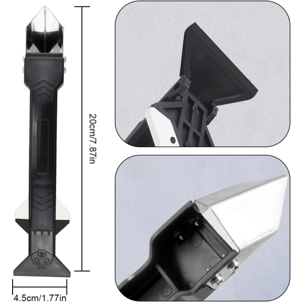 Silikonforsegling 5 i 1 skrape, silikonforseglingfjerner, silikonhav