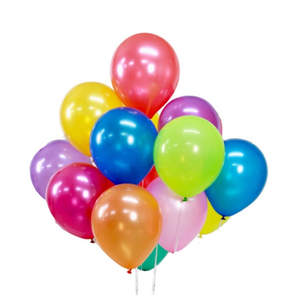 50 flerfarvede balloner Pearly Pearl balloner. Oppustelig fødsel