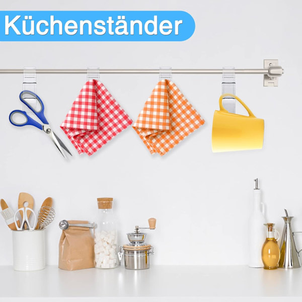 8 stk Runde Radiator Kroker, Håndkle Tørker Krok, Krok N