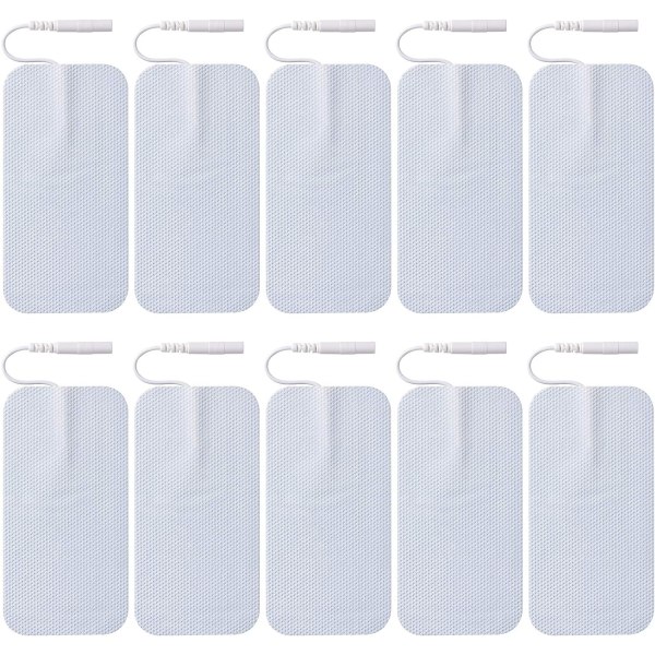 10 Pieces Large Electrode Pads for TENS Unit Replacement Pads for TENS Mach