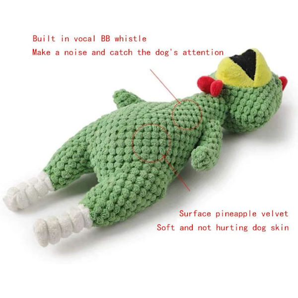 Plush-koira lelu, Ananasväri Plush-lelu, Lemmikkieläinten pureskelulelut, Suurille ja keskikokoisille kestäville Plush-koiraleluille