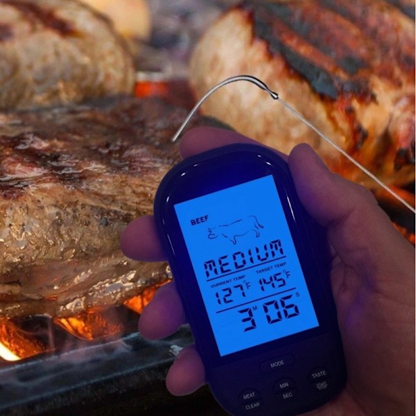 Trådløs digitalt køkken madlavningsværktøj Bbq mad kød timer