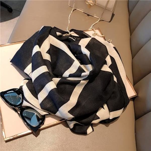 Pashmina Cashmere Vinter Varma Rutig Klassisk Halsduk Sjal/Halsduk/Sto