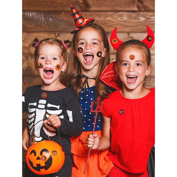 1000 kpl Halloween-tarroja Halloween-tarroja Lepakko Hämähäkki Kurpitsa Tarroja Halloween-juhlat