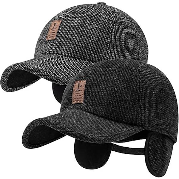 Vinter Casual Baseball Cap til Mænd i Middelalderen og Ældre - Efterår og Vinter