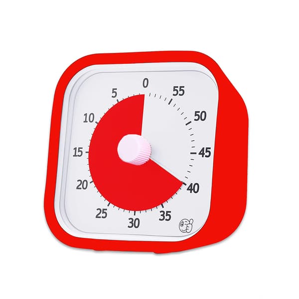 Visuell timer, 60-minutters nedtellingstimer for barn og voksne, stille klasserom