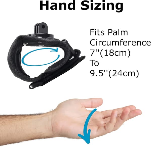 Handske handledsmontering, kompatibel med actionkamera GoPro Hero