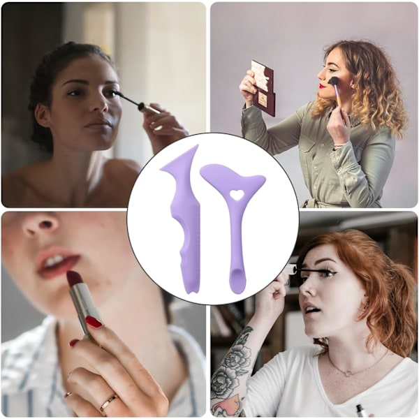2 stk. Eyeliner-skabeloner, silikone-vinget eyeliner-værktøjshjælper til begyndere Eyeliner-skabelon
