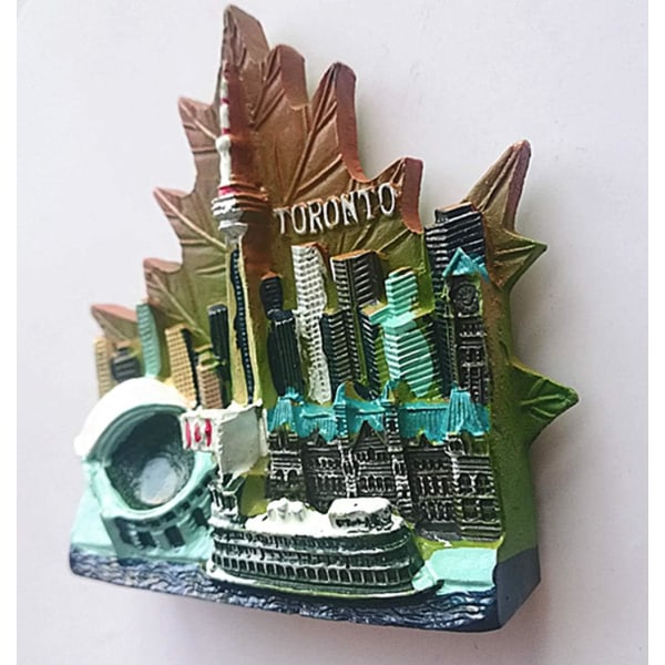 3D kjøleskapsmagnet Toronto Canada Souvenir, Hjem og kjøkkeninnredning