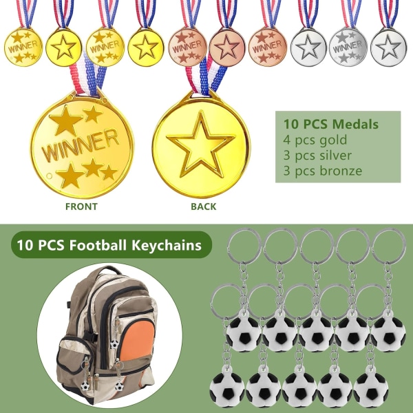 80PCS Football Birthday Boy, Small Football Birthday Party Favors