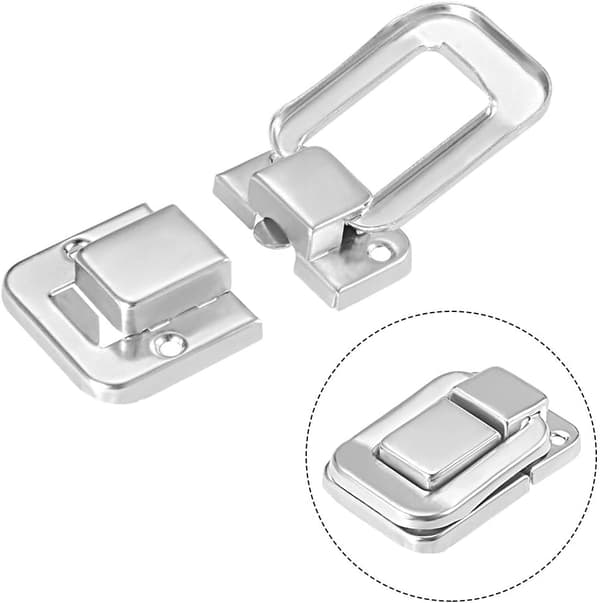 2 stk Toggle Latch 38mm Sølvfarget Dekorativ Latch Smykker Trebokslås