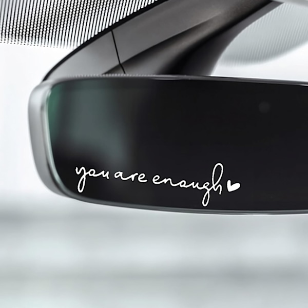 3X You are Enough Rearview Mirror Decal, Car Decals, Car Stickers, Car Stickers and Decals, Car Wind