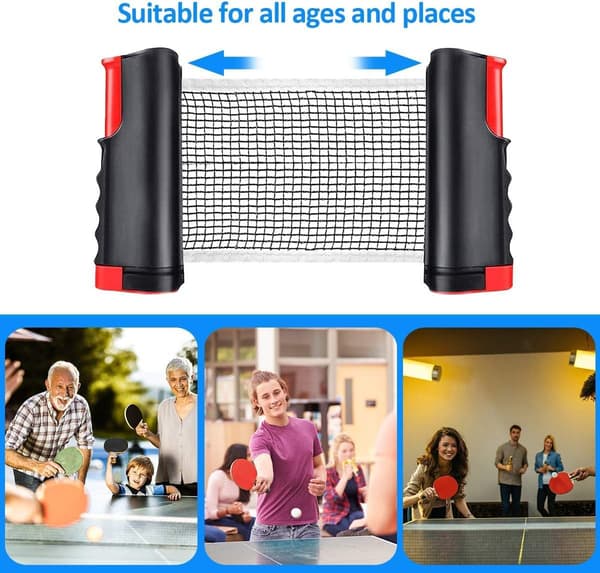 Utvidbar bordtennisnett