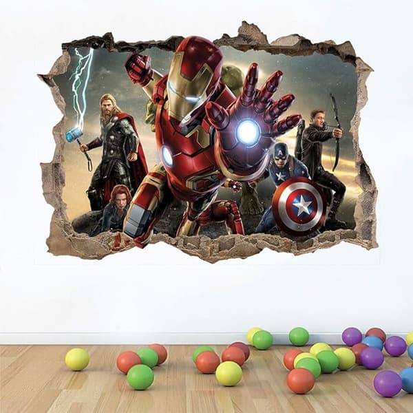 3D Avengers Iron Man Dekaler Iron Man Väggdekaler Marvel Iron