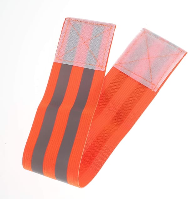 Orange 6X Elastiska Reflexarmband, Säkerhetsreflexband för