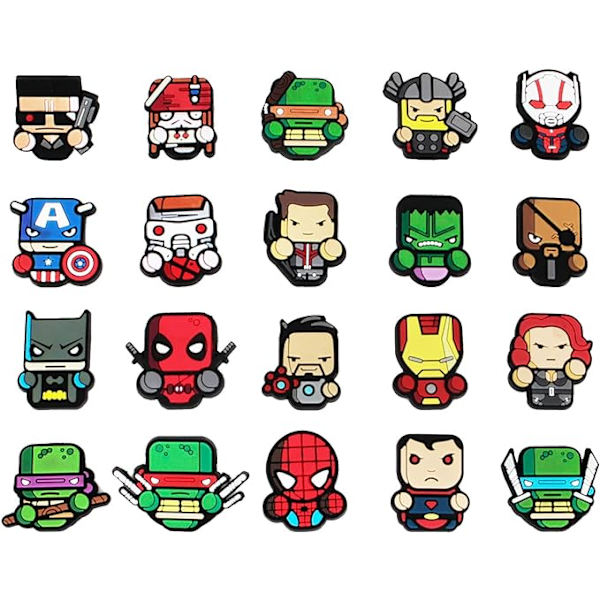 Satunnainen 20 kpl Avengers magneettijääkaappimagneetti jääkaappitarra