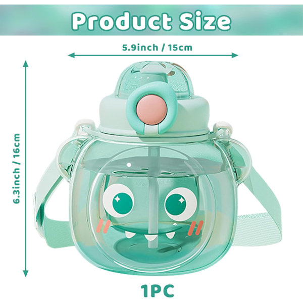 Lasten vesipullo Kawaii vesipullo oljella 1000ML BP