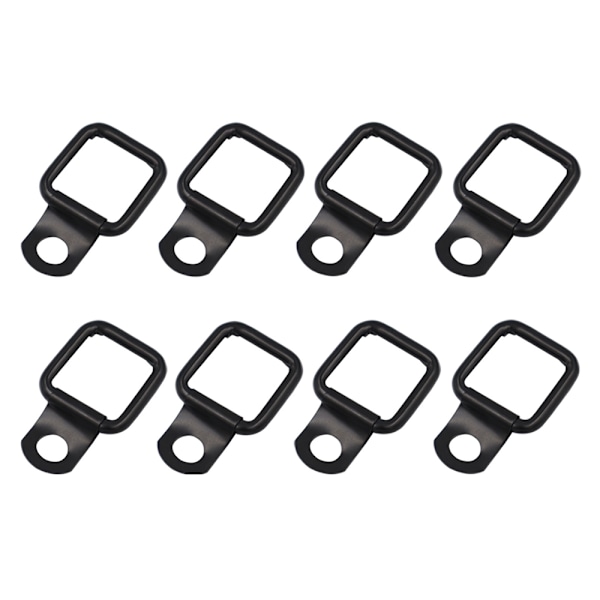 6 Pakk Spændebånds D-Ringe Sæt, Nemt at Installere Lastbilspændebånd, Hård F